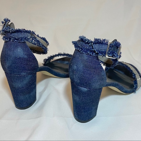Stuart Weitzman Denim Chaingang Sandals - Picture 10 of 15